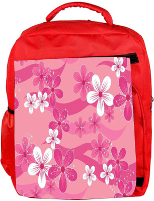 

Snoogg Eco Friendly Canvas Floral Pink Pattern Designer Backpack Rucksack School Travel Unisex Casual Canvas Bag Bookbag Satchel 5 L Backpack(Red)