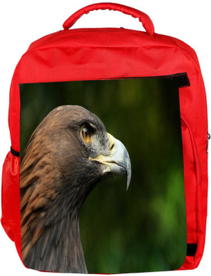 

Snoogg Eco Friendly Canvas Eagle Face Designer Backpack Rucksack School Travel Unisex Casual Canvas Bag Bookbag Satchel 5 L Backpack(Red)