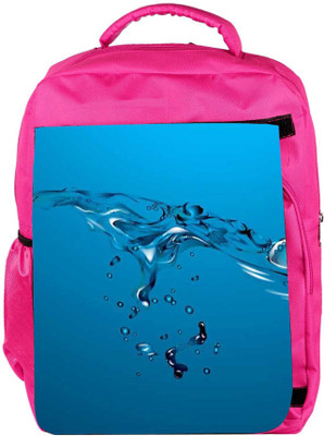 

Snoogg Eco Friendly Canvas Blue Drops Backpack Rucksack School Travel Unisex Casual Canvas Bag Bookbag Satchel 5 L Backpack(Pink)
