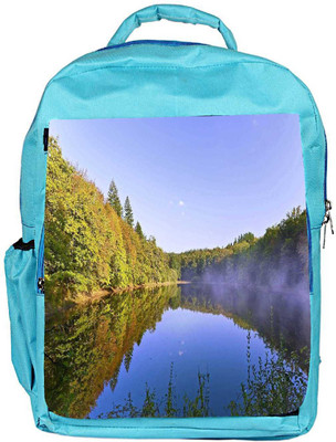 

Snoogg Eco Friendly Canvas River And Forest Designer Backpack Rucksack School Travel Unisex Casual Canvas Bag Bookbag Satchel 5 L Backpack(Blue)