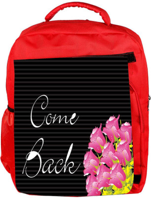 

Snoogg Eco Friendly Canvas Abstract Floral Vector With Place For The Text Design Backpack Rucksack School Travel Unisex Casual Canvas Bag Bookbag Satchel 5 L Backpack(Red)