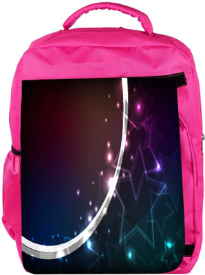 

Snoogg Eco Friendly Canvas Crystals Stars Designer Backpack Rucksack School Travel Unisex Casual Canvas Bag Bookbag Satchel 5 L Backpack(Pink)