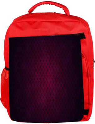 

Snoogg Eco Friendly Canvas Red Pattern Design Designer Backpack Rucksack School Travel Unisex Casual Canvas Bag Bookbag Satchel 5 L Backpack(Red)