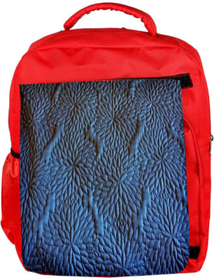 

Snoogg Eco Friendly Canvas Abstract Floral Blue Pattern Designer Backpack Rucksack School Travel Unisex Casual Canvas Bag Bookbag Satchel 5 L Backpack(Red)