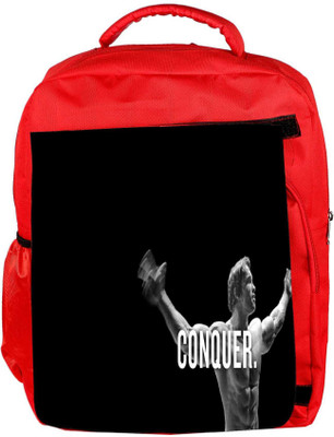 

Snoogg Eco Friendly Canvas Exercise Motivation Designer Backpack Rucksack School Travel Unisex Casual Canvas Bag Bookbag Satchel 5 L Backpack(Red)
