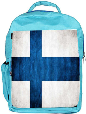 

Snoogg Eco Friendly Canvas Blue Cross Designer Backpack Rucksack School Travel Unisex Casual Canvas Bag Bookbag Satchel 5 L Backpack(Blue)