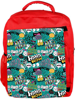 

Snoogg Eco Friendly Canvas We Love Comics Backpack Rucksack School Travel Unisex Casual Canvas Bag Bookbag Satchel 5 L Backpack(Red)