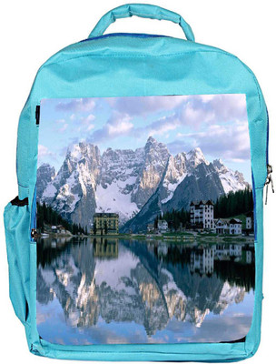 

Snoogg Eco Friendly Canvas Reflection In The Water Designer Backpack Rucksack School Travel Unisex Casual Canvas Bag Bookbag Satchel 5 L Backpack(Blue)