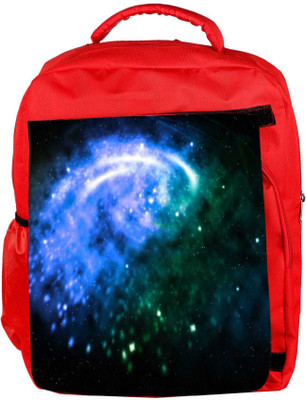 

Snoogg Eco Friendly Canvas Blue Galaxy Background Backpack Rucksack School Travel Unisex Casual Canvas Bag Bookbag Satchel 5 L Backpack(Red)