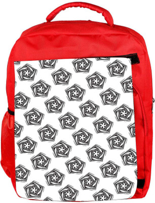 

Snoogg Eco Friendly Canvas Grey Diangle Designer Backpack Rucksack School Travel Unisex Casual Canvas Bag Bookbag Satchel 5 L Backpack(Red)