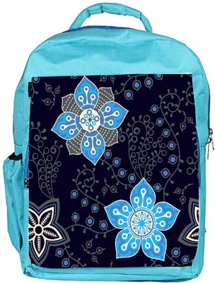 

Snoogg Eco Friendly Canvas Colorful Floral Seamless Pattern In Cartoon Style Seamless Pattern Backpack Rucksack School Travel Unisex Casual Canvas Bag Bookbag Satchel 5 L Backpack(Blue)