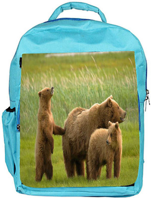

Snoogg Eco Friendly Canvas Family Of Bear Designer Backpack Rucksack School Travel Unisex Casual Canvas Bag Bookbag Satchel 5 L Backpack(Blue)