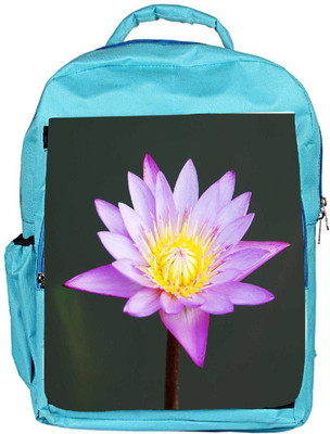 

Snoogg Eco Friendly Canvas Beautiful Purple Waterlily In A Pond Backpack Rucksack School Travel Unisex Casual Canvas Bag Bookbag Satchel 5 L Backpack(Blue)