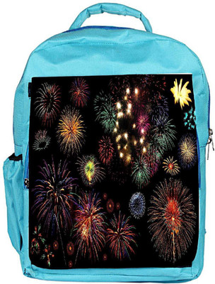 

Snoogg Eco Friendly Canvas Colorful Fireworks Backpack Rucksack School Travel Unisex Casual Canvas Bag Bookbag Satchel 5 L Backpack(Blue)