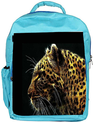 

Snoogg Eco Friendly Canvas Neon Tiger Backpack Rucksack School Travel Unisex Casual Canvas Bag Bookbag Satchel 5 L Backpack(Blue)