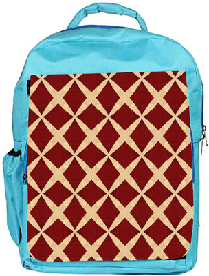 

Snoogg Eco Friendly Canvas Red Diamonds Designer Backpack Rucksack School Travel Unisex Casual Canvas Bag Bookbag Satchel 5 L Backpack(Blue)