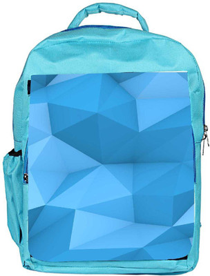 

Snoogg Eco Friendly Canvas Blue Polygon 2757 Backpack Rucksack School Travel Unisex Casual Canvas Bag Bookbag Satchel 5 L Backpack(Blue)