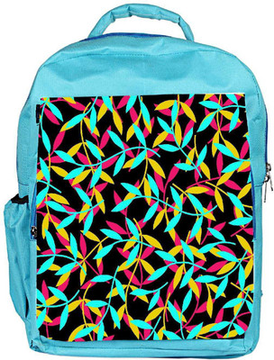 

Snoogg Eco Friendly Canvas Seamless Leaf Patternleaf Background Autumn Seamless Pattern Backpack Rucksack School Travel Unisex Casual Canvas Bag Bookbag Satchel 5 L Backpack(Blue)