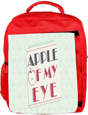 

Snoogg Eco Friendly Canvas Apple Of My Eye Designer Backpack Rucksack School Travel Unisex Casual Canvas Bag Bookbag Satchel 5 L Backpack(Red)