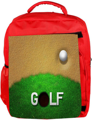 

Snoogg Eco Friendly Canvas Ball In Sand Golf Background Backpack Rucksack School Travel Unisex Casual Canvas Bag Bookbag Satchel 5 L Backpack(Red)