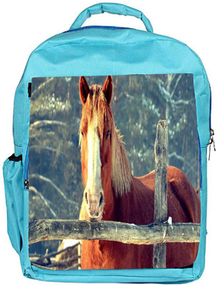 

Snoogg Eco Friendly Canvas Abstract Horse Designer Backpack Rucksack School Travel Unisex Casual Canvas Bag Bookbag Satchel 5 L Backpack(Blue)