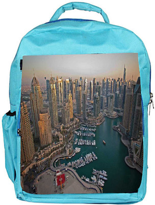 

Snoogg Eco Friendly Canvas Lake Side Buildings Designer Backpack Rucksack School Travel Unisex Casual Canvas Bag Bookbag Satchel 5 L Backpack(Blue)