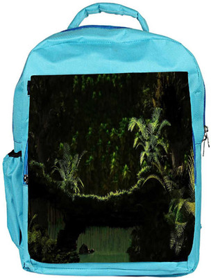 

Snoogg Eco Friendly Canvas Small Trees Designer Backpack Rucksack School Travel Unisex Casual Canvas Bag Bookbag Satchel 5 L Backpack(Blue)
