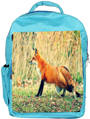 

Snoogg Eco Friendly Canvas Looking Fox Designer Backpack Rucksack School Travel Unisex Casual Canvas Bag Bookbag Satchel 5 L Backpack(Blue)