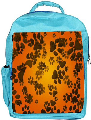 

Snoogg Eco Friendly Canvas Dog Paws Orange Background Backpack Rucksack School Travel Unisex Casual Canvas Bag Bookbag Satchel 5 L Backpack(Blue)