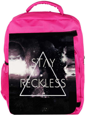 

Snoogg Eco Friendly Canvas Stay Reckless Backpack Rucksack School Travel Unisex Casual Canvas Bag Bookbag Satchel 5 L Backpack(Pink)