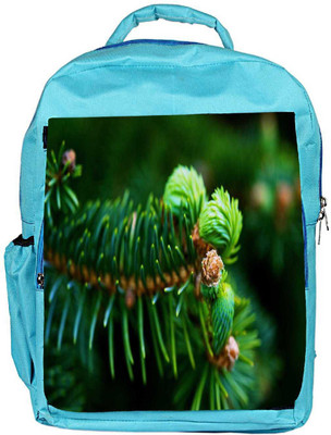 

Snoogg Eco Friendly Canvas Green Branched Tree Designer Backpack Rucksack School Travel Unisex Casual Canvas Bag Bookbag Satchel 5 L Backpack(Blue)