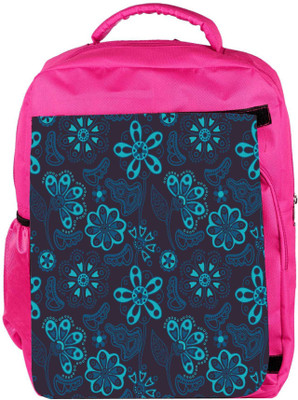 

Snoogg Eco Friendly Canvas Colorful Floral Seamless Pattern In Cartoon Style Seamless Pattern Backpack Rucksack School Travel Unisex Casual Canvas Bag Bookbag Satchel 5 L Backpack(Pink)