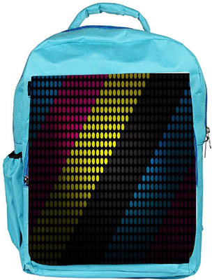 

Snoogg Eco Friendly Canvas Multiocolor Strips Designer Backpack Rucksack School Travel Unisex Casual Canvas Bag Bookbag Satchel 5 L Backpack(Blue)
