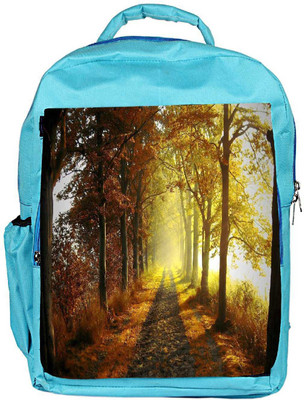 

Snoogg Eco Friendly Canvas Alone Path In Forest Designer Backpack Rucksack School Travel Unisex Casual Canvas Bag Bookbag Satchel 5 L Backpack(Blue)
