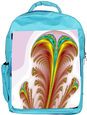 

Snoogg Eco Friendly Canvas Feather Designer Backpack Rucksack School Travel Unisex Casual Canvas Bag Bookbag Satchel 5 L Backpack(Blue)