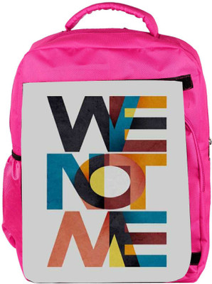 

Snoogg Eco Friendly Canvas We Not Me Backpack Rucksack School Travel Unisex Casual Canvas Bag Bookbag Satchel 5 L Backpack(Pink)