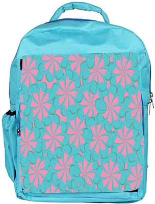 

Snoogg Eco Friendly Canvas Girly Pattern Designer Backpack Rucksack School Travel Unisex Casual Canvas Bag Bookbag Satchel 5 L Backpack(Blue)