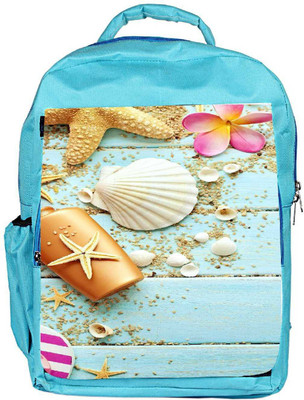 

Snoogg Eco Friendly Canvas Water Shell Designer Backpack Rucksack School Travel Unisex Casual Canvas Bag Bookbag Satchel 5 L Backpack(Blue)