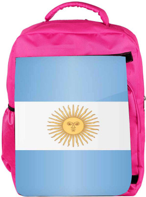 

Snoogg Eco Friendly Canvas Argentina Flag 2981 Backpack Rucksack School Travel Unisex Casual Canvas Bag Bookbag Satchel 5 L Backpack(Pink)