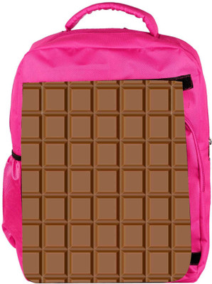 

Snoogg Eco Friendly Canvas Chocolate Backpack Rucksack School Travel Unisex Casual Canvas Bag Bookbag Satchel 5 L Backpack(Pink)