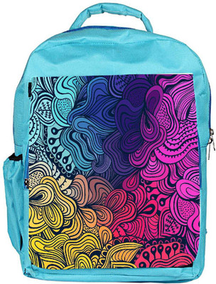 

Snoogg Eco Friendly Canvas Vector Seamless Texture With Abstract Flowers Endless Background Ethnic Sea Backpack Rucksack School Travel Unisex Casual Canvas Bag Bookbag Satchel 5 L Backpack(Blue)