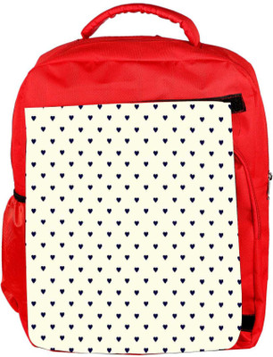 

Snoogg Eco Friendly Canvas Minimal Heart Love Backpack Rucksack School Travel Unisex Casual Canvas Bag Bookbag Satchel 5 L Backpack(Red)