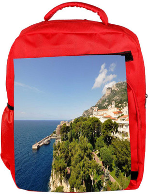 

Snoogg Eco Friendly Canvas Green Trees Designer Backpack Rucksack School Travel Unisex Casual Canvas Bag Bookbag Satchel 5 L Backpack(Red)