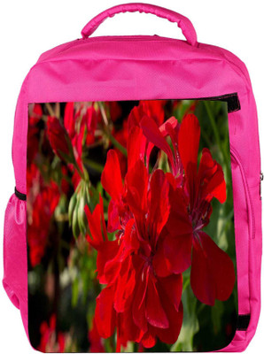 

Snoogg Eco Friendly Canvas Red Floral Designer Backpack Rucksack School Travel Unisex Casual Canvas Bag Bookbag Satchel 5 L Backpack(Pink)