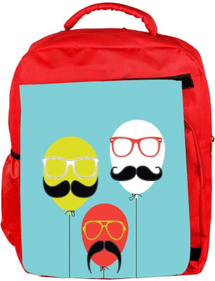 

Snoogg Eco Friendly Canvas Movember Balloon Backpack Rucksack School Travel Unisex Casual Canvas Bag Bookbag Satchel 5 L Backpack(Red)