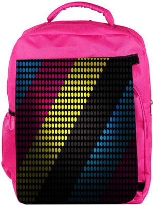 

Snoogg Eco Friendly Canvas Techno Desktop Designer Backpack Rucksack School Travel Unisex Casual Canvas Bag Bookbag Satchel 5 L Backpack(Pink)
