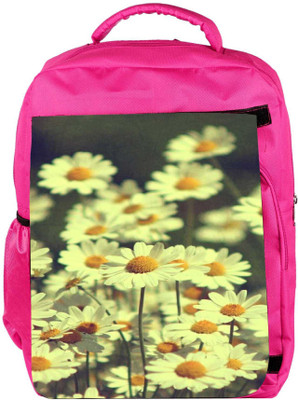 

Snoogg Eco Friendly Canvas Sunflowers Backpack Rucksack School Travel Unisex Casual Canvas Bag Bookbag Satchel 5 L Backpack(Pink)