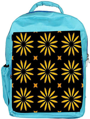 

Snoogg Eco Friendly Canvas Yellow Floral Designer Backpack Rucksack School Travel Unisex Casual Canvas Bag Bookbag Satchel 5 L Backpack(Blue)