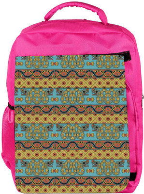 

Snoogg Eco Friendly Canvas Aztec Pattern Mustard Backpack Rucksack School Travel Unisex Casual Canvas Bag Bookbag Satchel 5 L Backpack(Pink)