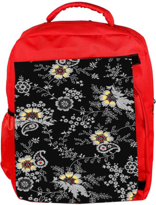 

Snoogg Eco Friendly Canvas Black Yellow Pattern 2480 Backpack Rucksack School Travel Unisex Casual Canvas Bag Bookbag Satchel 5 L Backpack(Red)